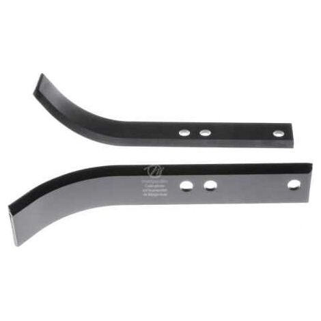 Outils, couteaux de fraises s, Type bineur, Longueur : 240 mm. Vendus par paire