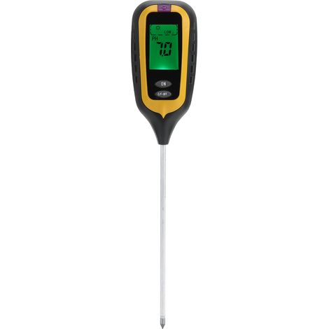 Testeur de Sol 3-en-1 : Humidité, pH, Lumière du Soleil - Pour Jardin, Plantes d'Intérieur, Potager (1/5)