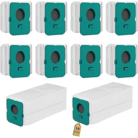 Lot de 10 sacs pour aspirateur Samsung Bespoke Jet VCA-ADB95, compatible avec la station de nettoyage Samsung Bespoke Jet Complete. Accessoires de sacs à poussière supplémentaires.