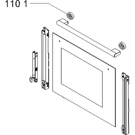 Whirlpool - washer handle - 481010854294 - 8015250600421