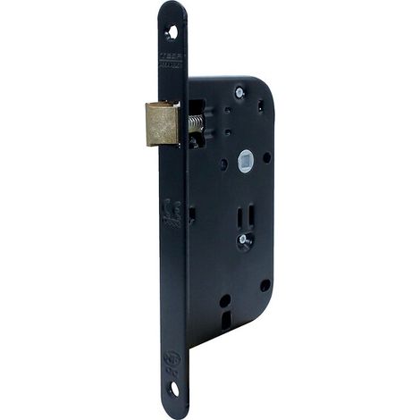 Serrure de sûreté à larder NF QC série 4135 QC axe à 50 mm têtière inox bec-de-cane - Tesa securité