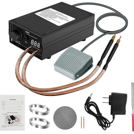 8000W Adjustable Spot Welder for Batteries, DIY Kit, Portable Spot Welder with Nickel Strip for Spot Welding Machine Set (1/5)