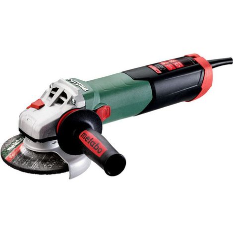 METABO Winkelschleifer WEV 19-125 Q M-Brush (613108000) mit Drehzahlregelung, Schnellspannmutter Karton (1/4)