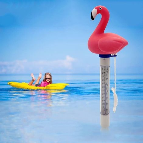 Thermomètre de piscine, thermomètre flottant pour bassin avec ficelle, thermomètre incassable pour bébé, pour piscines extérieures et intérieures (1/5)