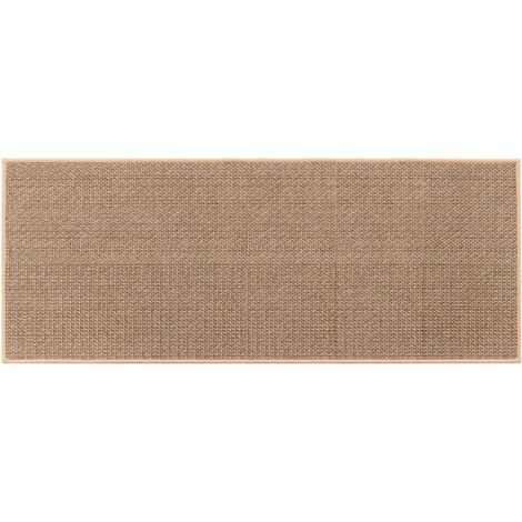Minkurow – Tapis de cuisine antidérapant lavable 44x120cm – Tissage en lin – Semelle en caoutchouc – Résistant à la saleté et à la moisissure