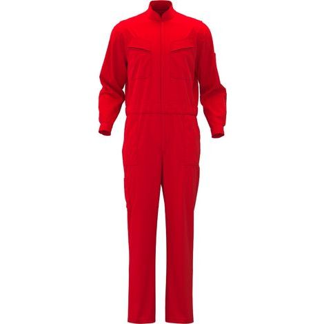 Combinaison de Travail Professionnelle Homme Femme Rouge – Multi-Poches, Fermeture Zippée, Taille 2XL
