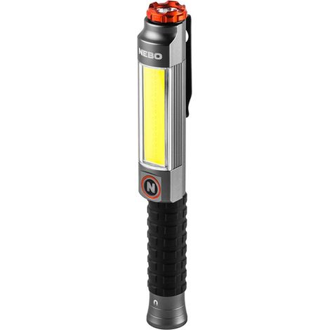 NEBO Big Larry Light de work de 3, Taschenlampe de 600 lumens con light de work COB, Magnetfuß de Clip de Tasche für freihändige Beleuchtung, dimmbare tragbare LED COB-Taschenlampe luz, luz de (1/5)