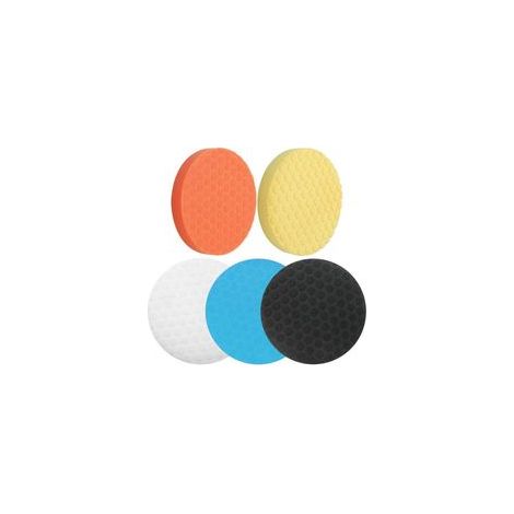 Lntyq Kit de tampons de polissage de 180 mm : 5 tampons, kit de polissage de voiture de 15,2 cm pour polissage, cirage et vernis d'étanchéité (1/5)