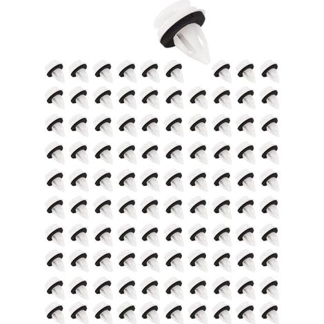 100 pezzi 51418224768 Rivetti a clip in plastica adatti per E46 E53 E90 E91 E70 Fissaggi automatici per pannelli porta Fermo a pressione (1/4)