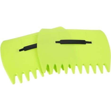 QORVA-Râteau de Jardin Ergonomique pour Ramassage de Outil Robuste avec Poignée Confortable pour Entretien de Pelouse et Jardin Réduit la Fatigue des Vert