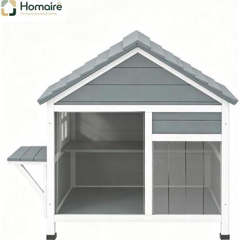 Aufbewahrungseinheit mit Schubladen, grau, im Holzdekor 101 x 72,5 x 81 cm HOMAIRE (1/5)