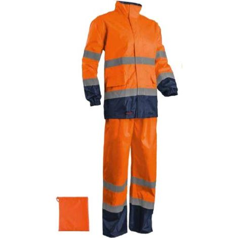 Coverguard Completo impermeabile arancione fluo alta visibilità