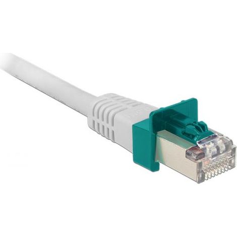 Clip di sicurezza RJ45 - DELOCK - Confezione da 40 + chiave - Bianco - Interno