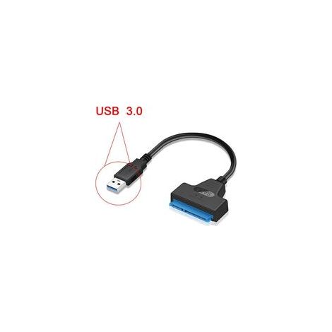 Câble adaptateur USB vers SATA pour disques SSD / HDD 2,5 ", convertisseur externe SATA vers USB 3.0 et câble, convertisseur USB 3.0-SATA III (câble de conversion SATA-USB 3.0) (1/3)