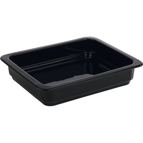 Recipiente APS GN 1/2-60 mm porcelana negro (1/3)