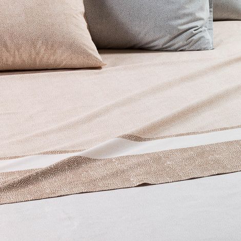 Parure de lit avec Housse de Couette 100% Coton – 2 Taies d’Oreiller 50x80 cm, Linge de Lit Confortable et Elégant - Housses de Couettes Pour 1 Personne ou 2 Personnes (1/4)