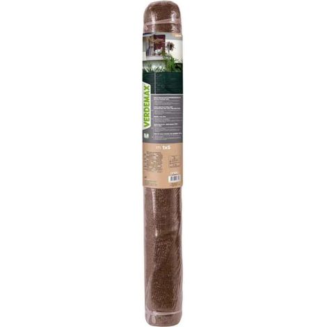Verdemax Rete ombreggiante 1x5 m marrone per giardini e terrazzi