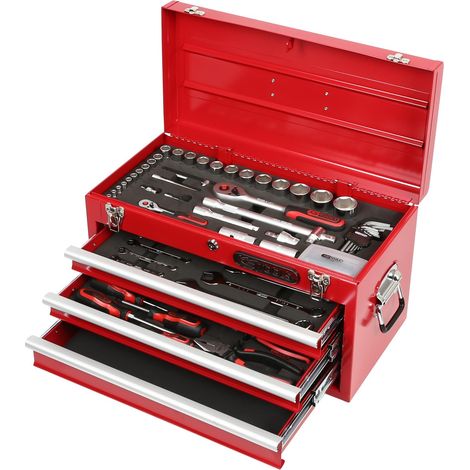 Kstools – Coffret multi-outils 100 pièces 1/4" et 1/2" – Acier chromé vanadium – Pour travaux intensifs – Outils de précision (1/2)