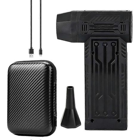 Dépoussiéreur à air comprimé 130 000 tr/min Mini dépoussiéreur électrique sans fil Rechargeable 3 vitesses réglables avec buses lumineuses LED (1/5)