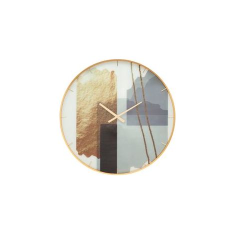 Horloge murale en verre à motif cm ø 80x5 (1/5)
