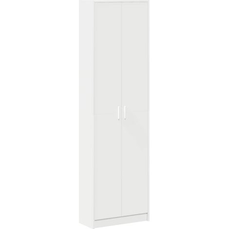 Maison Exclusive - Guardaroba con porta Bianco 55 x 25 x 189 cm Legno multistrato