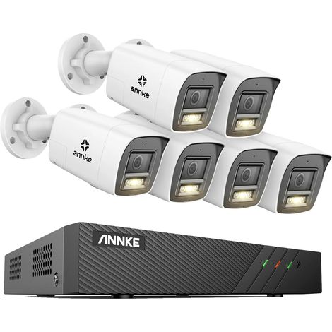 Sistema de seguridad, resolución 3K, capacidad de visión nocturna, 0TB 6 piezas (1/2)