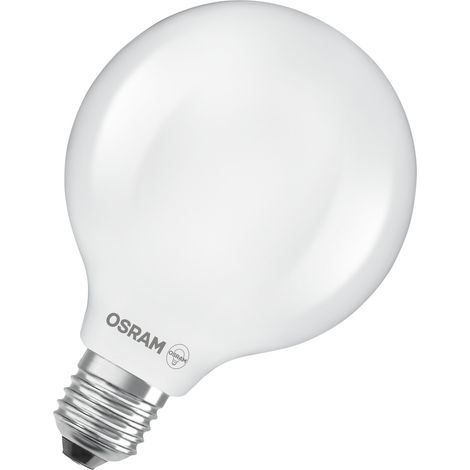 OSRAM en forme d'ampouclassique, avec filament LED décoratif, classe d'efficacité énergétique A, E27, 11,6 W, 2452 lm, 2700 K, blanc chaud. Sans échauffement, 100% d'éclairage immédiat.