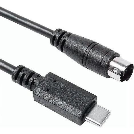 USB-A/C-auf-7-Pin-Mini-DIN-Audio-Interface-Kabel für IK Multimedia iRig Stream Stereo IRIG PRO Duo I/O Keys I/O 25 49 MIDI 2 HD (1/4)