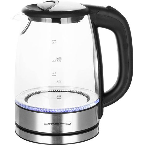 EMERIO WK-119988.7 Bouilloire sans fil noir, acier inoxydable Contenance: 1.7 l (1/5)