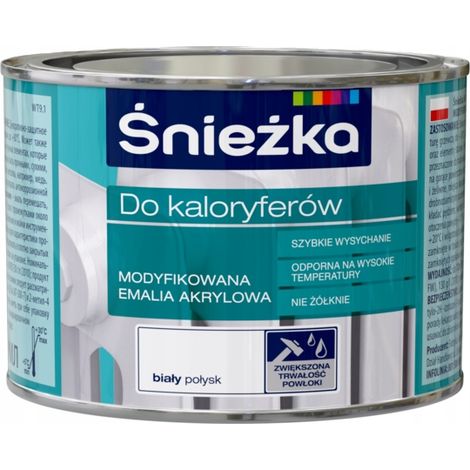 Śnieżka Acryllack für Metallheizkörper, weiß glänzend, 0,4 l