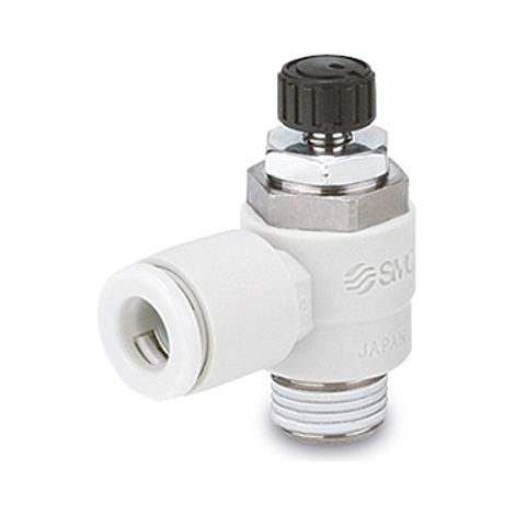 Raccord silencieux et réducteur d'échappement SMC AS2, R 1/8, 4mm ( Prix pour 1 )