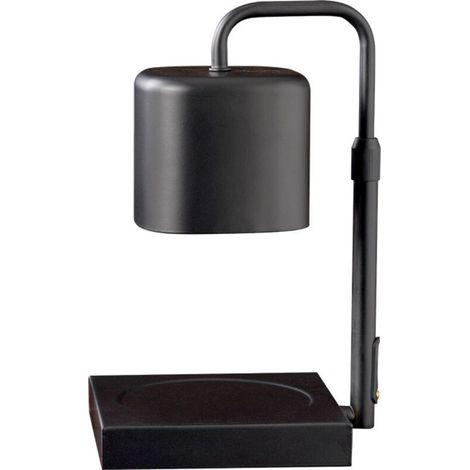 Lampe de Table Chauffe-bougie, Mise à Niveau de la Lampe Chauffe-bougie à Intensité Variable, Lanterne de Lampe à Bougie électronique pour Décoration de Chevet de Chambre (Blanc) (1/3)