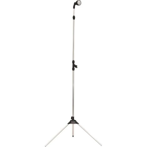 Bardusch - Douche De Jardin  Avec Trépied Et Hauteur Réglable  1,65 À 2,10M  Tête De Pulvérisation  Idéal Pour Les Piscines Ou Les Terrasses  noir (1/5)