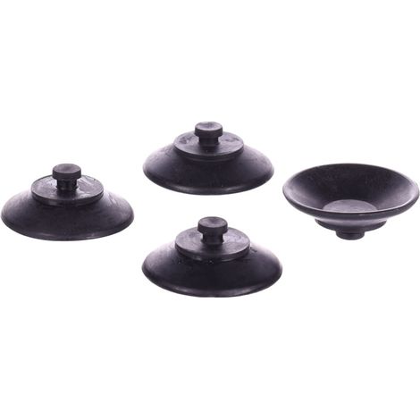 4 Ventouses noir ø 2.6 x 1 cm, pour aquarium - Flamingo (1/2)