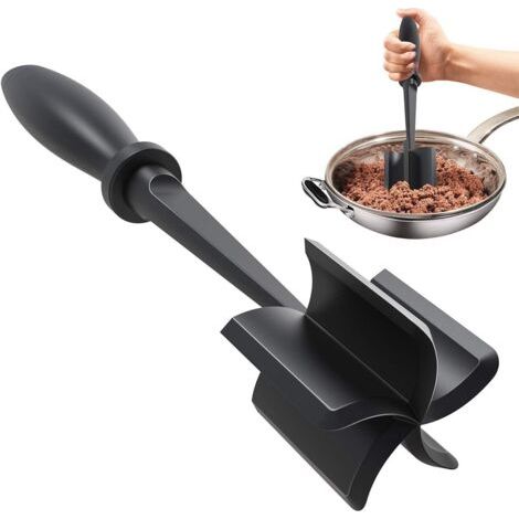 Hachoir à viande résistant à la chaleur, hachoir à viande mélangeur, hachoir à viande multifonctionnel, hachoir à viande mélangeur, pour légumes, dinde, noir mat. (1/5)