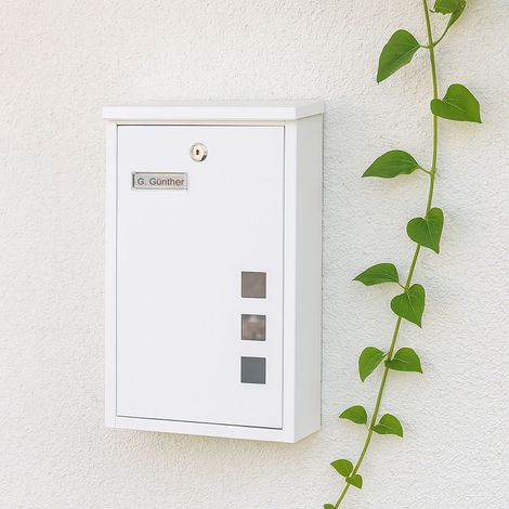 Wandbriefkasten mit sichtfenster