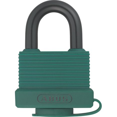 Abus – Cadenas à clé anti-vol pour milieu marin – Aluminium léger et PVC – Anse de sécurité ø8mm – Livré avec 2 clés – Largeur 45mm - ABUS 70 AL