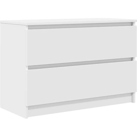 Maison Exclusive - Meuble TV blanc 80x35x54 cm bois d'ingénierie