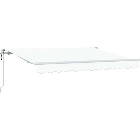 Maison Exclusive - Tenda Retrattile Bianco 350 x 200 cm Tessuto (1/5)