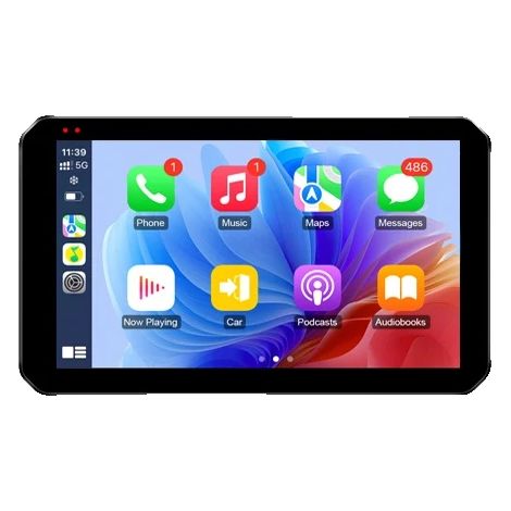 Navigateur GPS pour moto, CarPlay sans fil, support Android Auto, Joueur de Moto, Aucun (1/2)