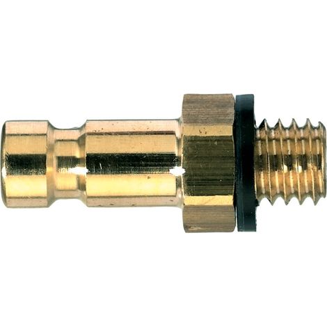 Raccord rapide pneumatique Legris, Filetage Mâle vers Mâle BSPP 1/8 in Male 1/8pouces Profil rectus, Walther en Laiton ( Prix pour 1 )