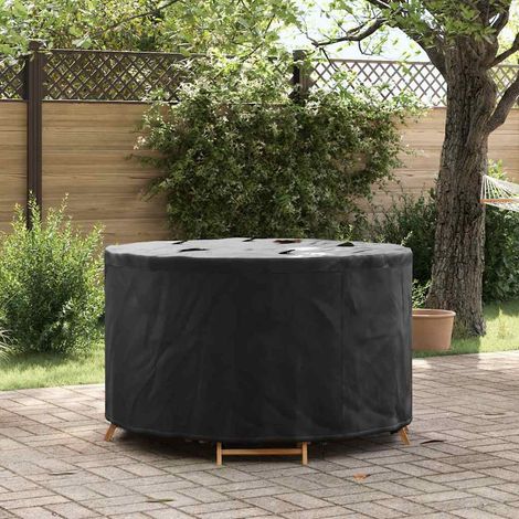 Outdoor Furniture Cover Black 102 x 102 x 71 cm 210D fabric vidaXL