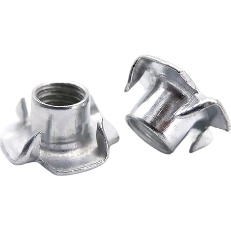 10/50 pièces M3 M4 M5 M6 M.8 M10 M12 Écrous en T à quatre griffes (1/5)