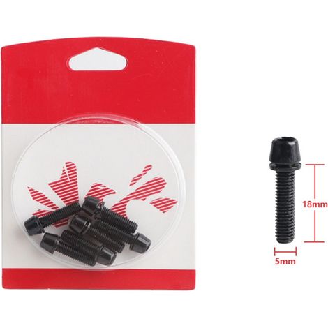 Vis Pour Guidon De Vélo - M5 18 mm Et M6 20 mm - Acier Inoxydable 304 - Pour Fixation De Tige De Direction - Lot De 6 (1/5)