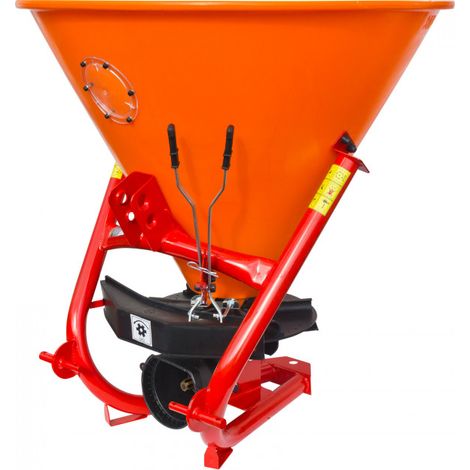 Dema – Epandeur 300 litres – Attelage 3 points Catégorie I/II – Largeur d'épandage 6-14m – Vitesse d'épandage 4-13 km/h