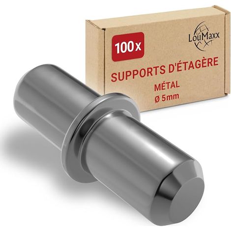 taquet etagere 5mm – support etagere meuble – taquets pour étagères en acier massif, nickelé (1/3)