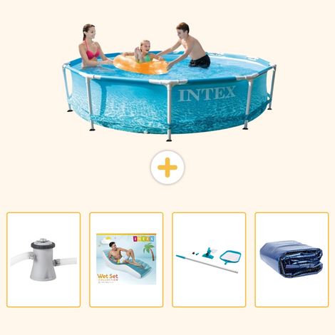 Intex Piscine Tubulaire Ronde - 305x76 cm - 5-pièces S270 (1/5)