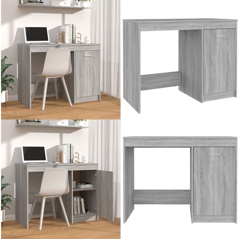 Scrivania Grigio Sonoma 100x50x76 cm in Legno Multistrato - Scrivania moderna - Scrivania da ufficio