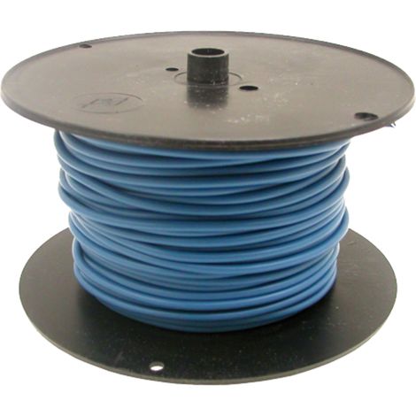 Cavo blu, cablaggio elettrico unipolare, sezione 2,5 mm², lunghezza 50 m.
