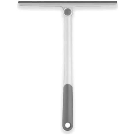 Grattoir de douche en silicone, grattoir à vitre blanc pour douche, grattoir multifonctionnel en silicone pour fenêtres, miroirs, portes vitrées, pare-brise de voiture (1/5)
